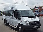 Бесплатный автобус Genser в пункт аренды автомобилей АрендаАвто-пвл на Новорязанском шоссе
